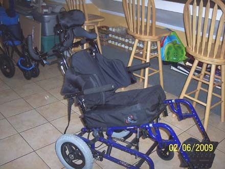 Wheelchair side view