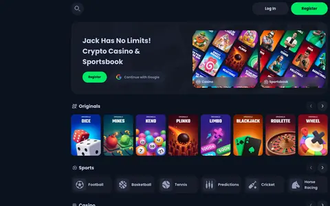 Lobby screenshot Jack.com (Jackbit)