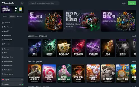 Lobby screenshot Sportsbet.io
