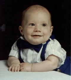 Adam as a baby