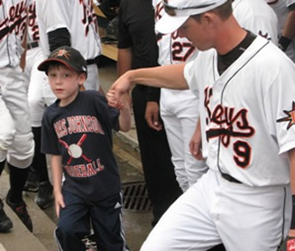 Dillon Papier and Matt Tucker of the Keys Baseball Team