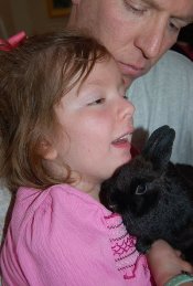 Naomi Tyrrell and bunny