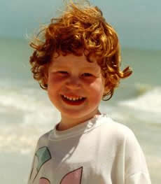 Stacey on the beach