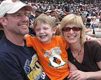 Papier Family at the baseball game